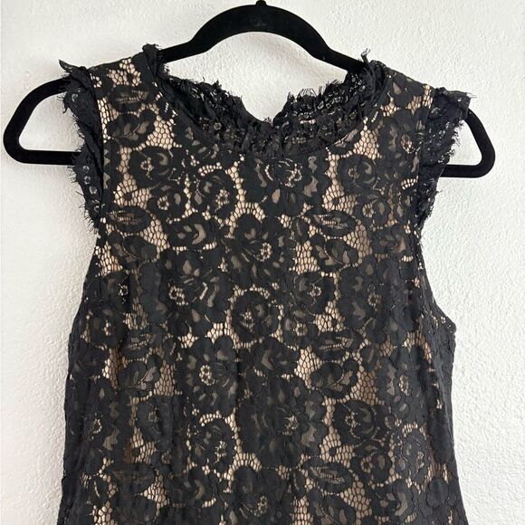 Hidden Label sleeveless black lace dress size L - Picture 2 of 9